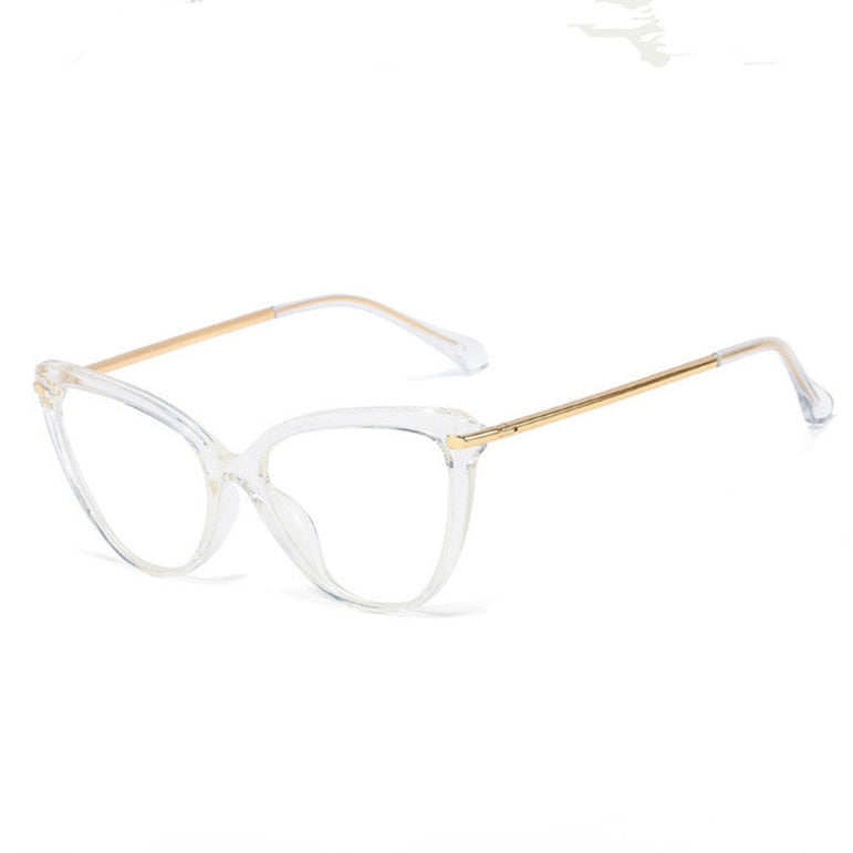 Transparent  Women Cat Eye Eyeglasses