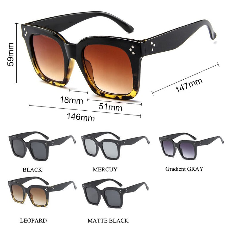 Square Fashion Luxury Sunglasses