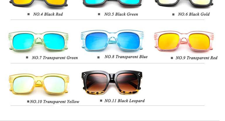 Square Fashion Luxury Sunglasses