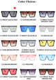 Flat Top Sunglasses Women Brand Designer Square Shades