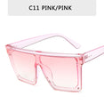 Flat Top Sunglasses Women Brand Designer Square Shades