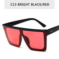 Flat Top Sunglasses Women Brand Designer Square Shades