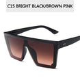 Flat Top Sunglasses Women Brand Designer Square Shades