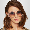 Oversized Round Sunglasses Female Shades Mirror
