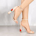 Woman Sandal Embroider High Heel