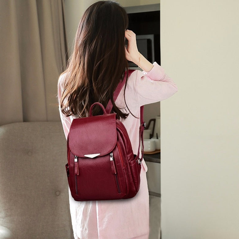 2020 Women Leather Backpacks