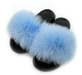 Women Real Fox Fur Slippers