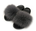 Women Real Fox Fur Slippers