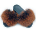 Women Real Fox Fur Slippers