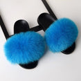 Women Real Fox Fur Slippers